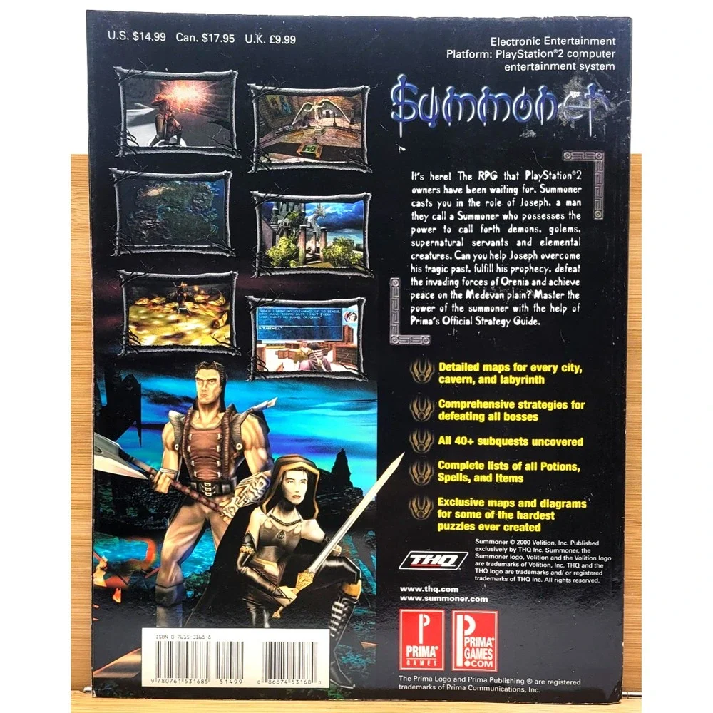 Summoner Prima Official Strategy Guide Sony Playstation‎ 2 THQ